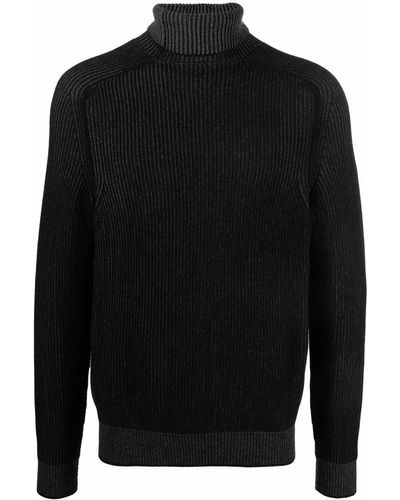 Sease Roll-neck Wool Sweater - Black