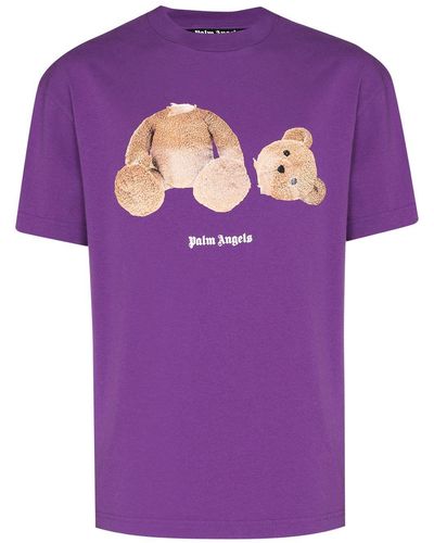 Palm Angels Kill The Bear T-shirt - Purple