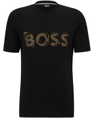 BOSS ロゴ Tシャツ - ブラック