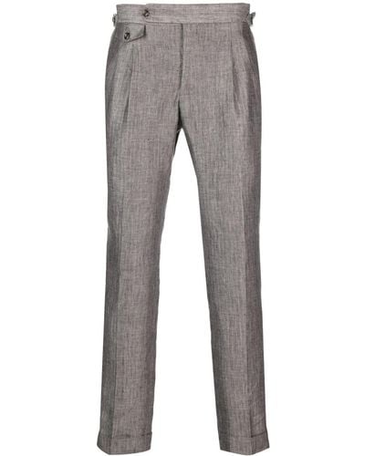 Barba Napoli Parma Straight-leg Trousers - Grey