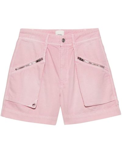 Isabel Marant Jeliano Denim Shorts - Pink
