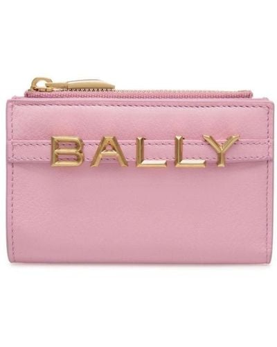Bally Logo-lettering Wallet - Pink