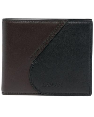 Lanvin Two-tone Leather Cardholder - Black