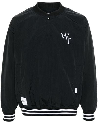 WTAPS Logo-embroidered Bomber Jacket - Black