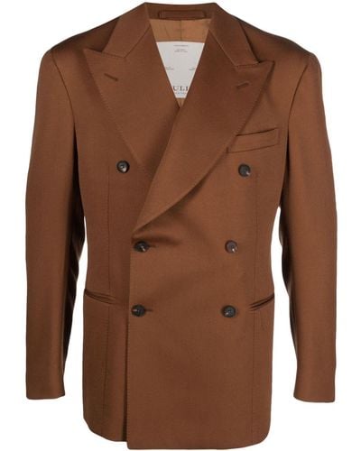 Giuliva Heritage The Stefano Double-breasted Blazer - Brown