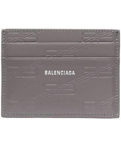 Balenciaga モノグラム財布 - グレー