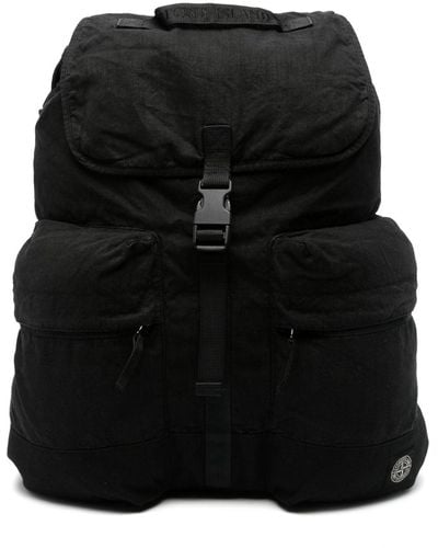 Stone Island Compass-motif Backpack - Black