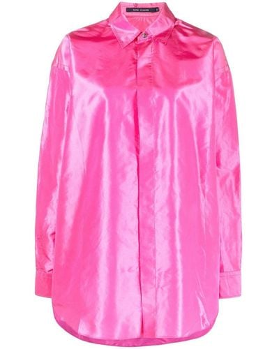 Sofie D'Hoore Bendigo Seidenhemd mit asymmetrischem Saum - Pink