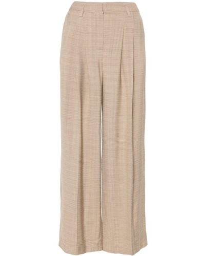 Herskind Lotus Wide-leg Trousers - Natural