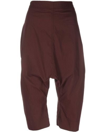 Rundholz Drop-crotch Cropped Pants - Red