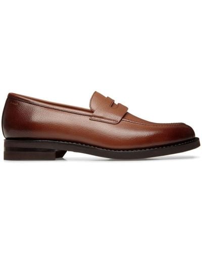Bally Leather Penny Loafers - Brown