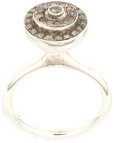 Rosa Maria Ring Verfraaid Met Kristallen - Metallic