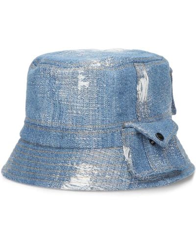 Borsalino Sombrero de pescador estilo worker - Azul