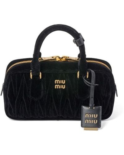 Miu Miu Borsa tote Arcadie matelassé - Nero