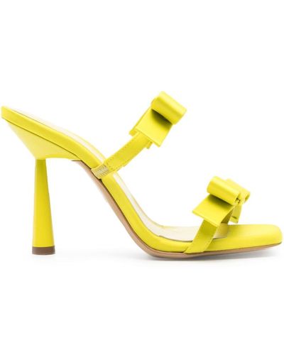 Gia Borghini Galantine 100mm Sandals - Yellow
