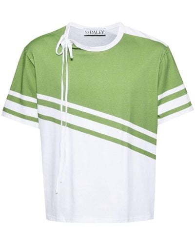 S.S.Daley Camiseta a rayas - Verde
