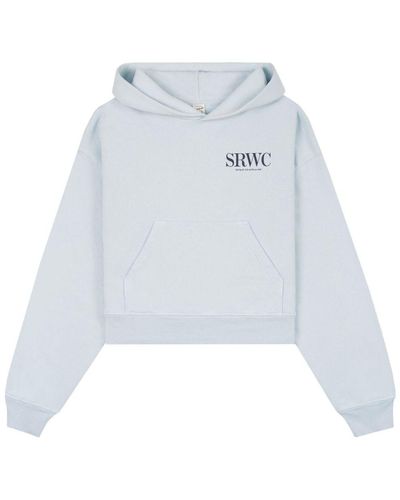 Sporty & Rich Upper East Side Cotton Hoodie - White