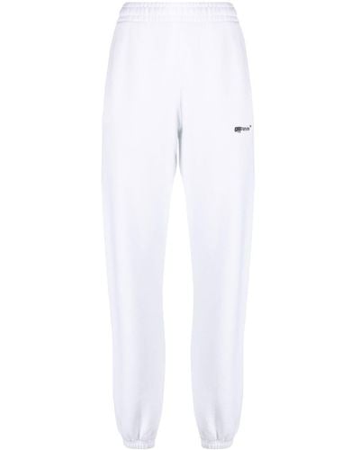 Off-White c/o Virgil Abloh Logo-print Cotton Track Trousers - White
