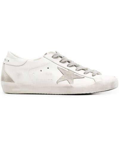 Golden Goose Super-star Low-top Leather Sneakers - White