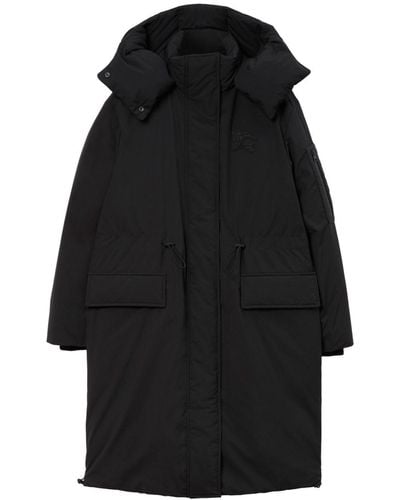 Burberry Padded Hooded Coat - Black