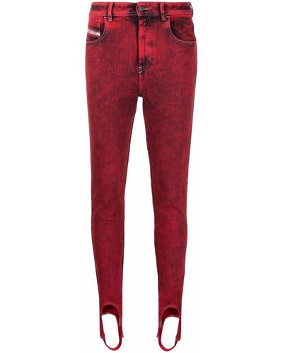 DIESEL Skinny Jeans - Rood