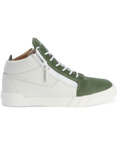 Giuseppe Zanotti High-Top-Sneakers mit Reißverschluss - Grün