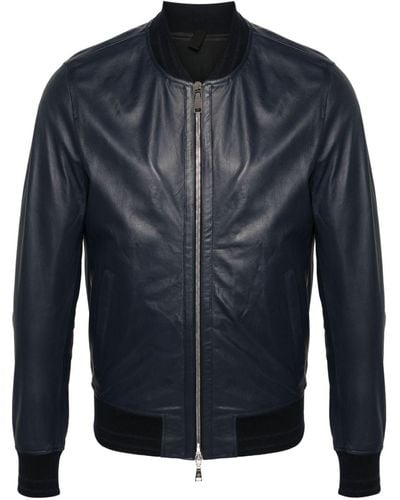 Tagliatore Justin Leather Jacket - Blauw