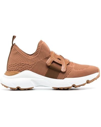 Tod's Chain-link Detail Slip-on Sneakers - Brown