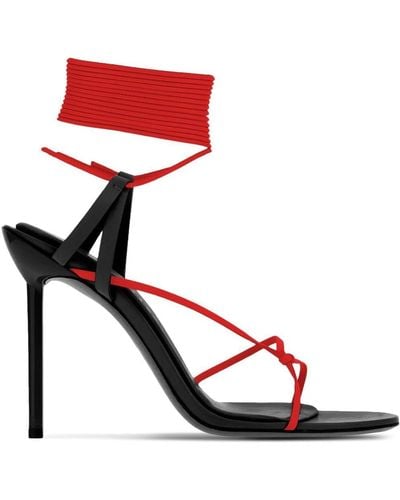 Ferragamo Strappy Stiletto Sandals - Red