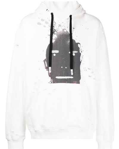 Haculla Blowing Up Growing Up Cotton Hoodie - White