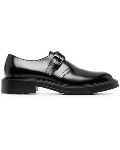 Tod's Leather 55mm Monk Shoes - Black