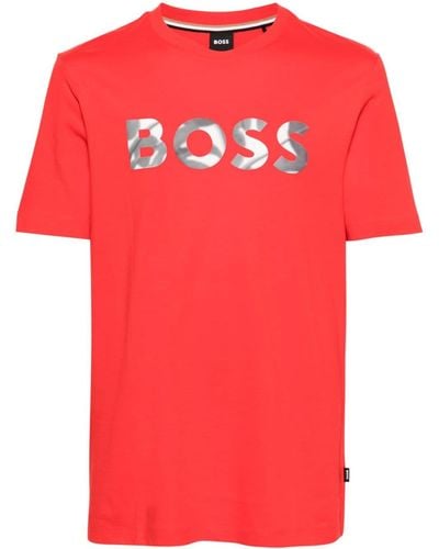BOSS ロゴ Tシャツ - レッド