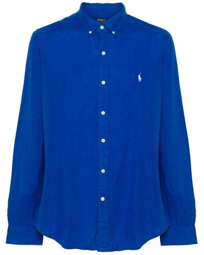 Polo Ralph Lauren Polo Pony Linen Shirt - Blue