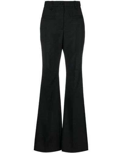 Ports 1961 High-waist Flared Trousers - Black