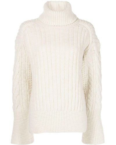 3.1 Phillip Lim Ribbed-knit Roll-neck Sweater - White