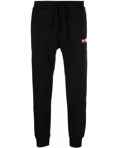 DIESEL Pantalon de jogging P-Tary-Div à logo brodé - Noir