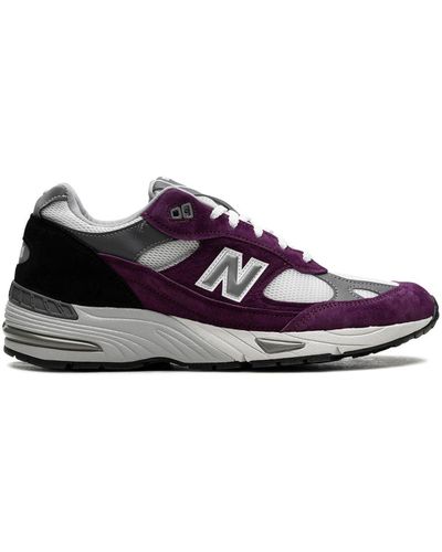 New Balance 991 Made In Uk "grape Juice" Sneakers - Purple