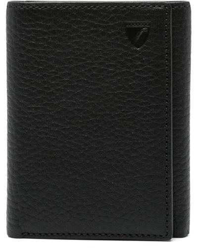 Aspinal of London Trifold Leather Wallet Pouch - Black