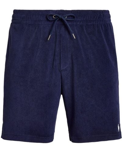 Polo Ralph Lauren Polo Pony Terry-cloth Track Shorts - Blue