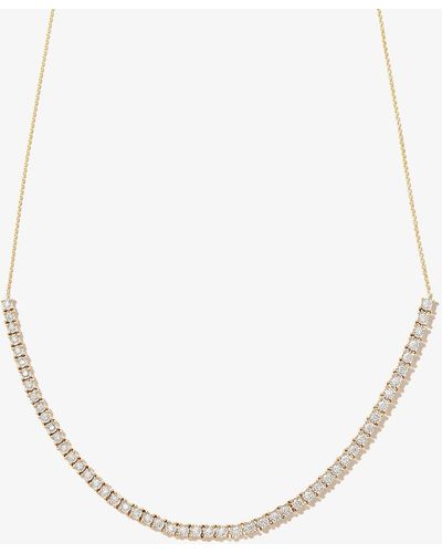 Dana Rebecca 14kt Yellow Gold Ava Bea Diamond Tennis Necklace - Metallic