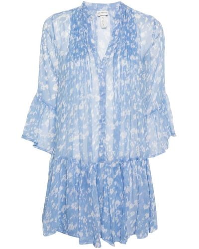 Evarae Loli Fsc Viscose Mini-jurk - Blauw