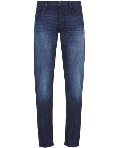 Emporio Armani Straight Jeans - Blauw