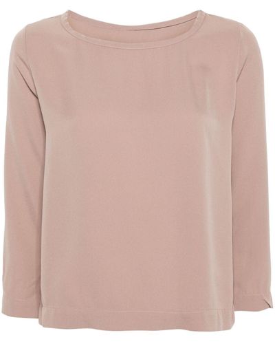 Private 0204 Crepe Silk Blouse - Pink