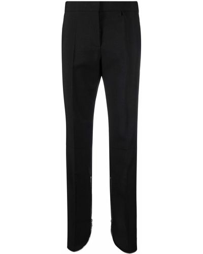Givenchy Pantalones con detalle de cremallera - Negro