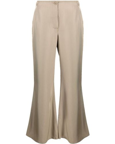 By Malene Birger High-waist Flared Trousers - Natural