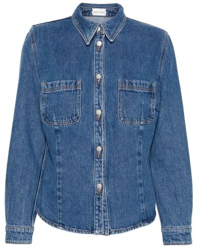 Magda Butrym Denim Overhemd Met Lange Mouwen - Blauw