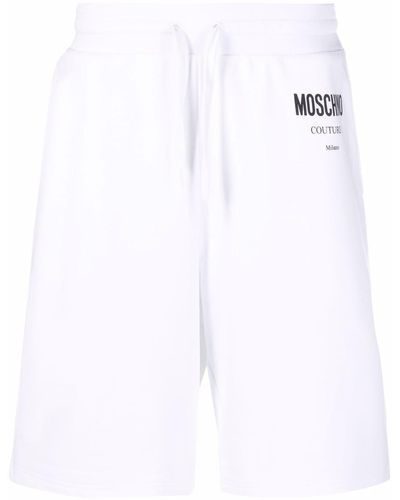 Moschino ドローストリング ショートパンツ - ホワイト