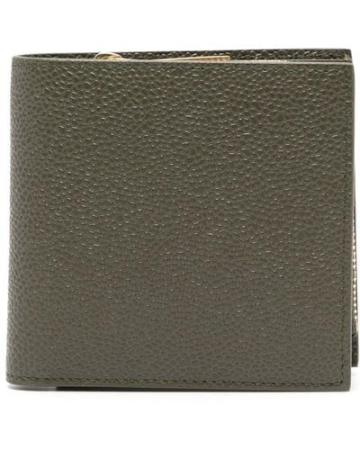 Thom Browne Bi-fold Leather Wallet - Green