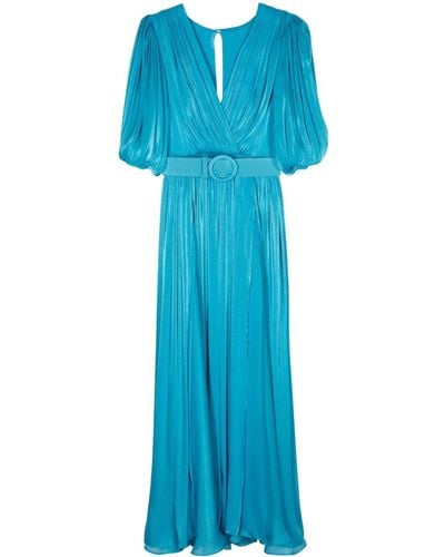 Costarellos Brennie Georgette Dress - Blauw