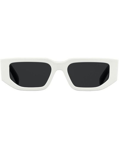 Prada Eckige Symbole Sonnenbrille - Schwarz